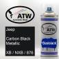 Preview: Jeep, Carbon Black Metallic, XB / NXB / 876: 400ml Sprühdose, von ATW Autoteile West.